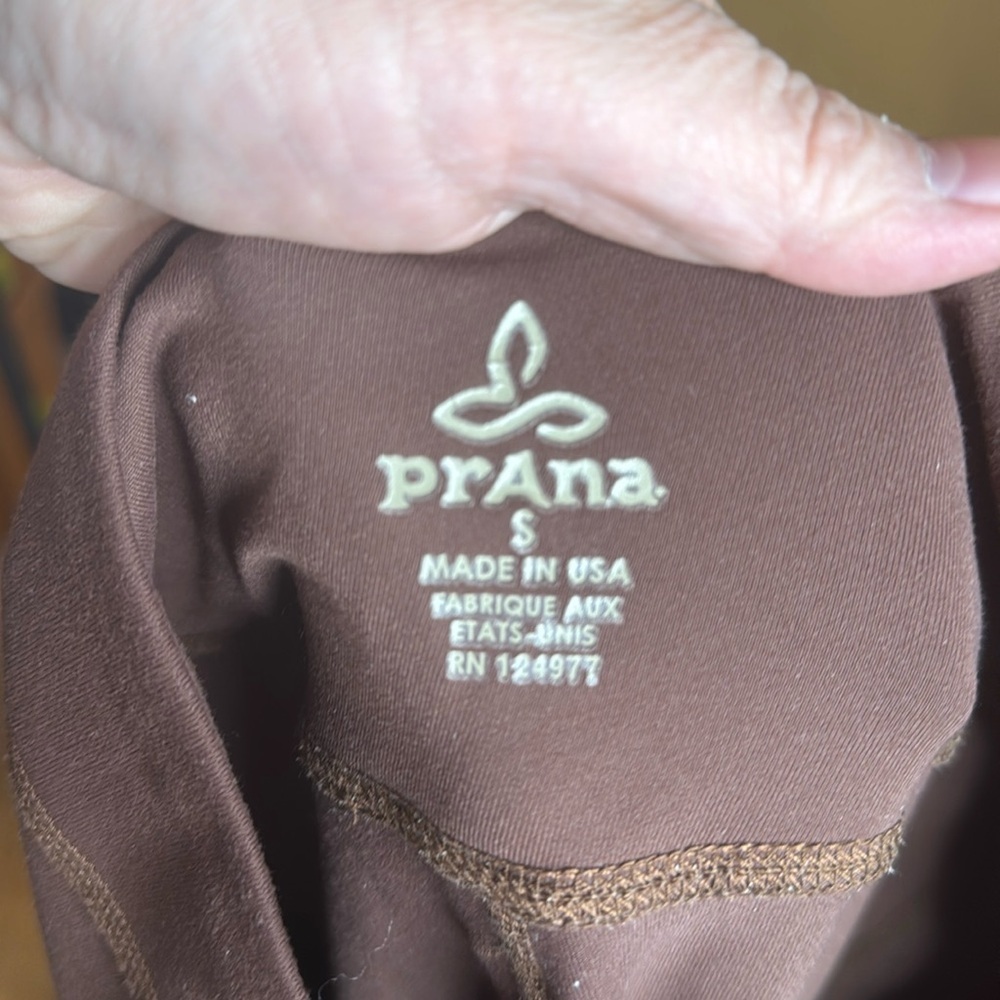 PrAna Brown Flare Leg Yoga Pant Legging Size Small - Picture 5 of 6